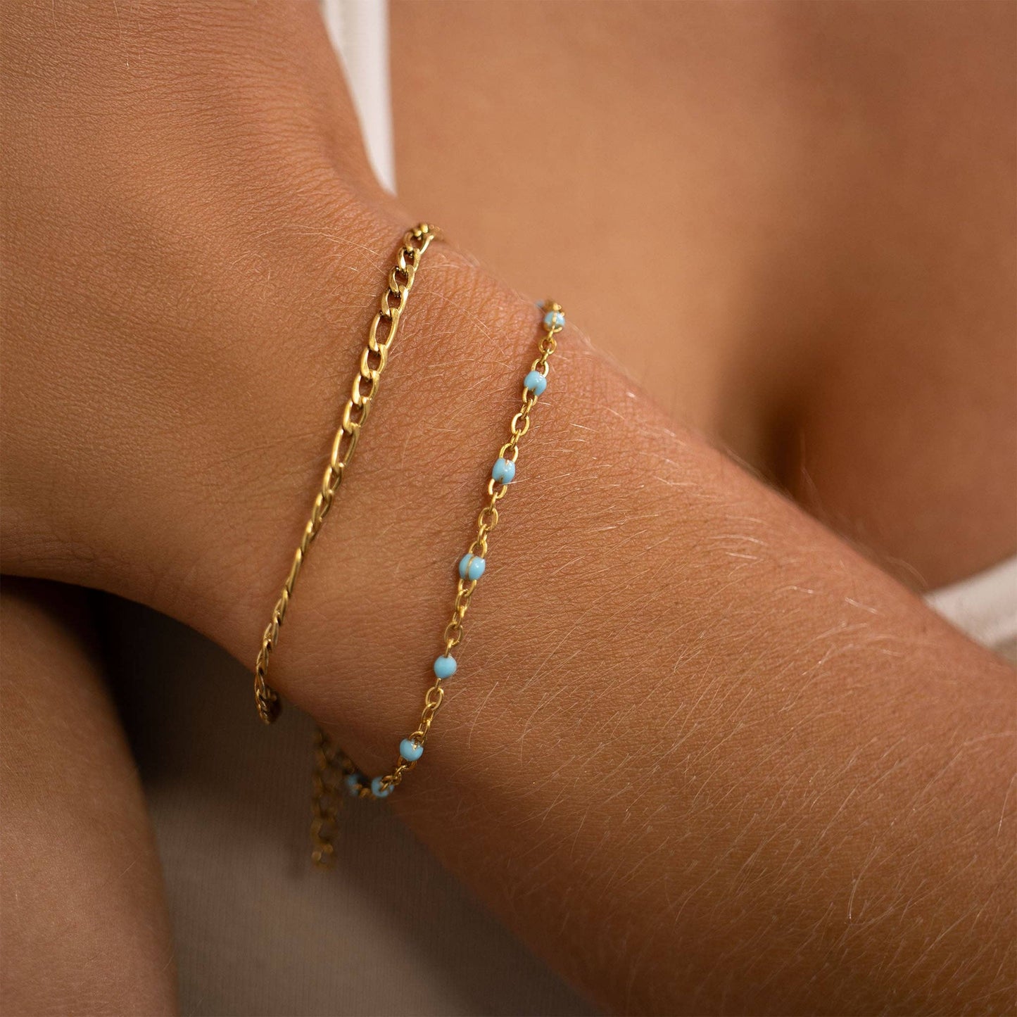 Turquoise Confetti Bracelet - Premium 18K Gold PVD Stainless Steel