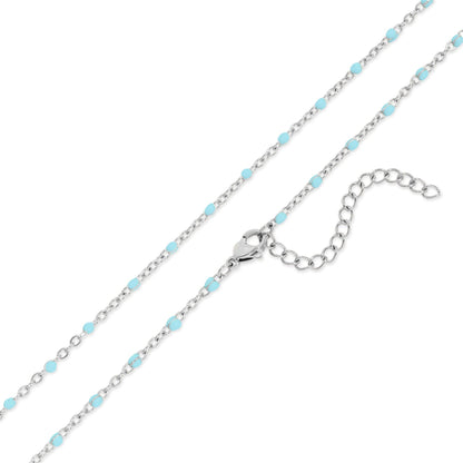 Turquoise Chain Necklace - Premium 18K Gold PVD Stainless Steel