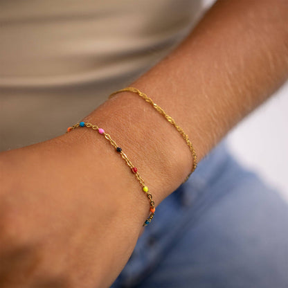Muti Color Confetti Bracelet - Premium 18K Gold PVD Stainless Steel