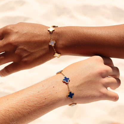 Lucky Clover Charm Bracelet - Premium 18K Gold PVD Stainless Steel