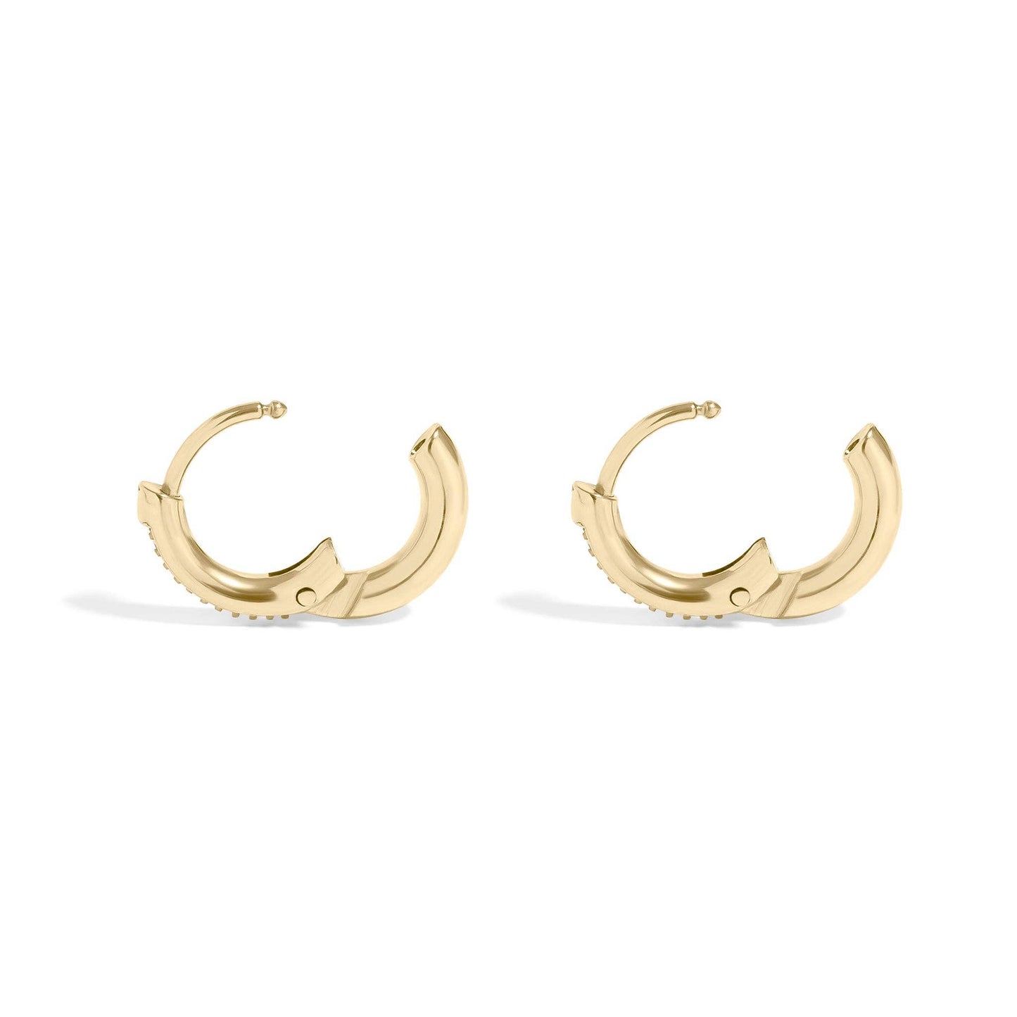 CZ Mini Huggie Earrings - Premium 18K Gold PVD Stainless Steel