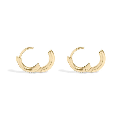 CZ Mini Huggie Earrings - Premium 18K Gold PVD Stainless Steel
