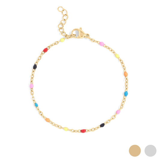 Muti Color Confetti Bracelet - Premium 18K Gold PVD Stainless Steel