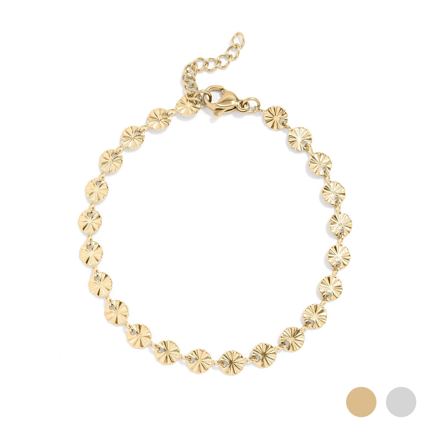 Sunburst Chain Bracelet - Premium 18K Gold PVD Stainless Steel