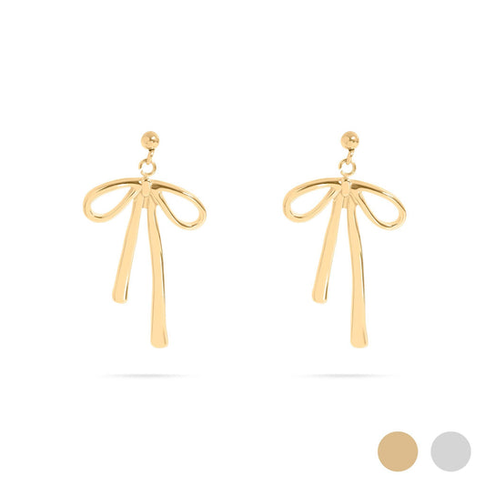 Ribbon Bow Earrings - Premium 18K Gold PVD Stainless Steel