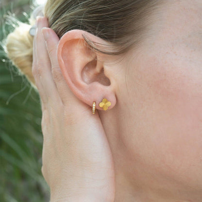 Clover Stud Earrings - Premium 18K Gold PVD Stainless Steel
