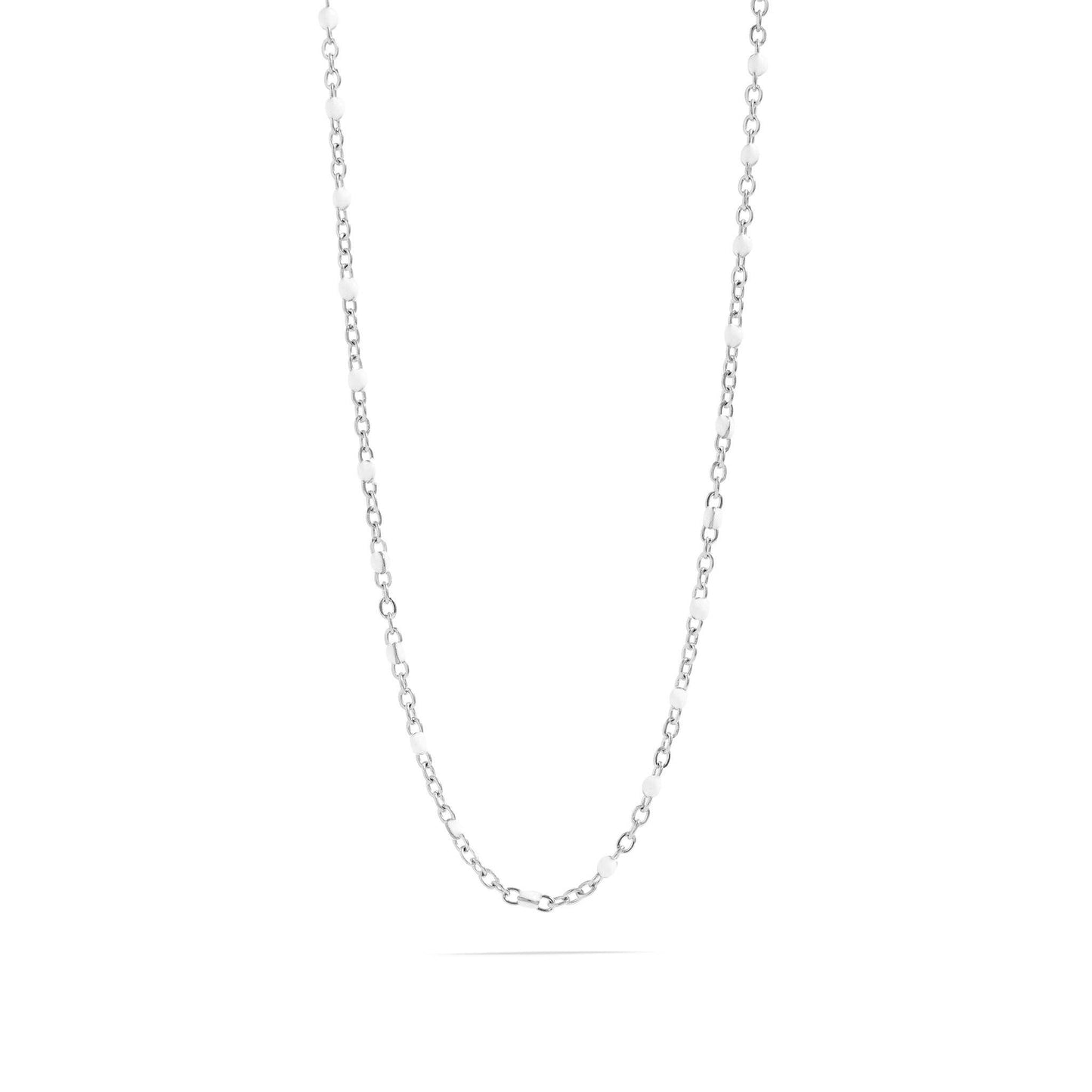 White Confetti Chain Necklace - Premium 18K Gold PVD Stainless Steel
