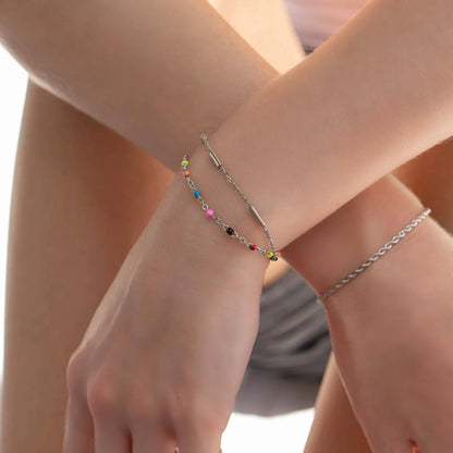 Muti Color Confetti Bracelet - Premium 18K Gold PVD Stainless Steel