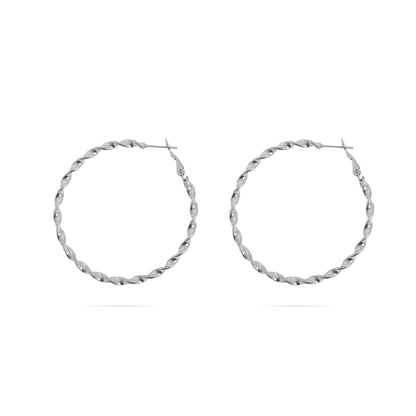 Twist Hoop Earrings - Premium 18K Gold PVD Stainless Steel