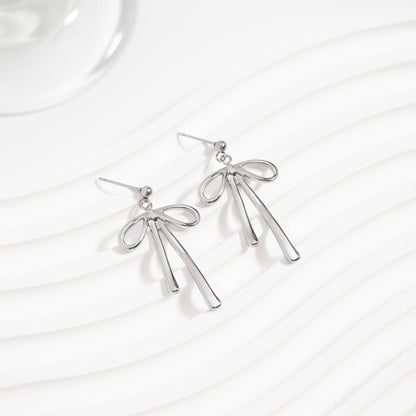 Ribbon Bow Earrings - Premium 18K Gold PVD Stainless Steel