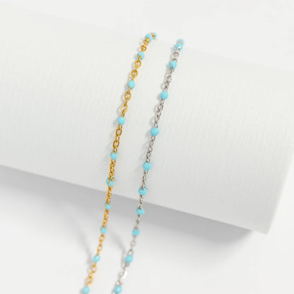 Turquoise Confetti Bracelet - Premium 18K Gold PVD Stainless Steel