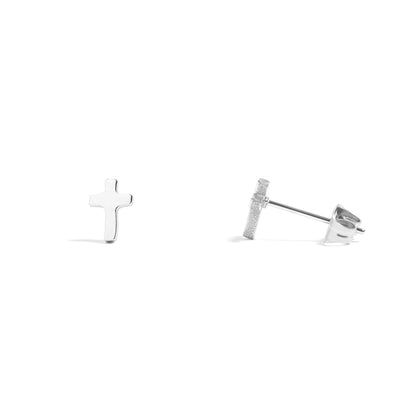 Cross Stud Earrings- Premium 18K Gold PVD Stainless Steel