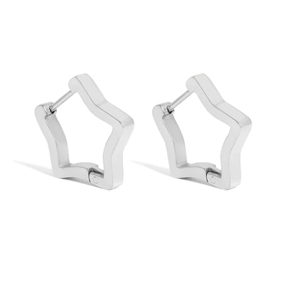 Star Huggie Earrings - Premium 18K Gold PVD Stainless Steel