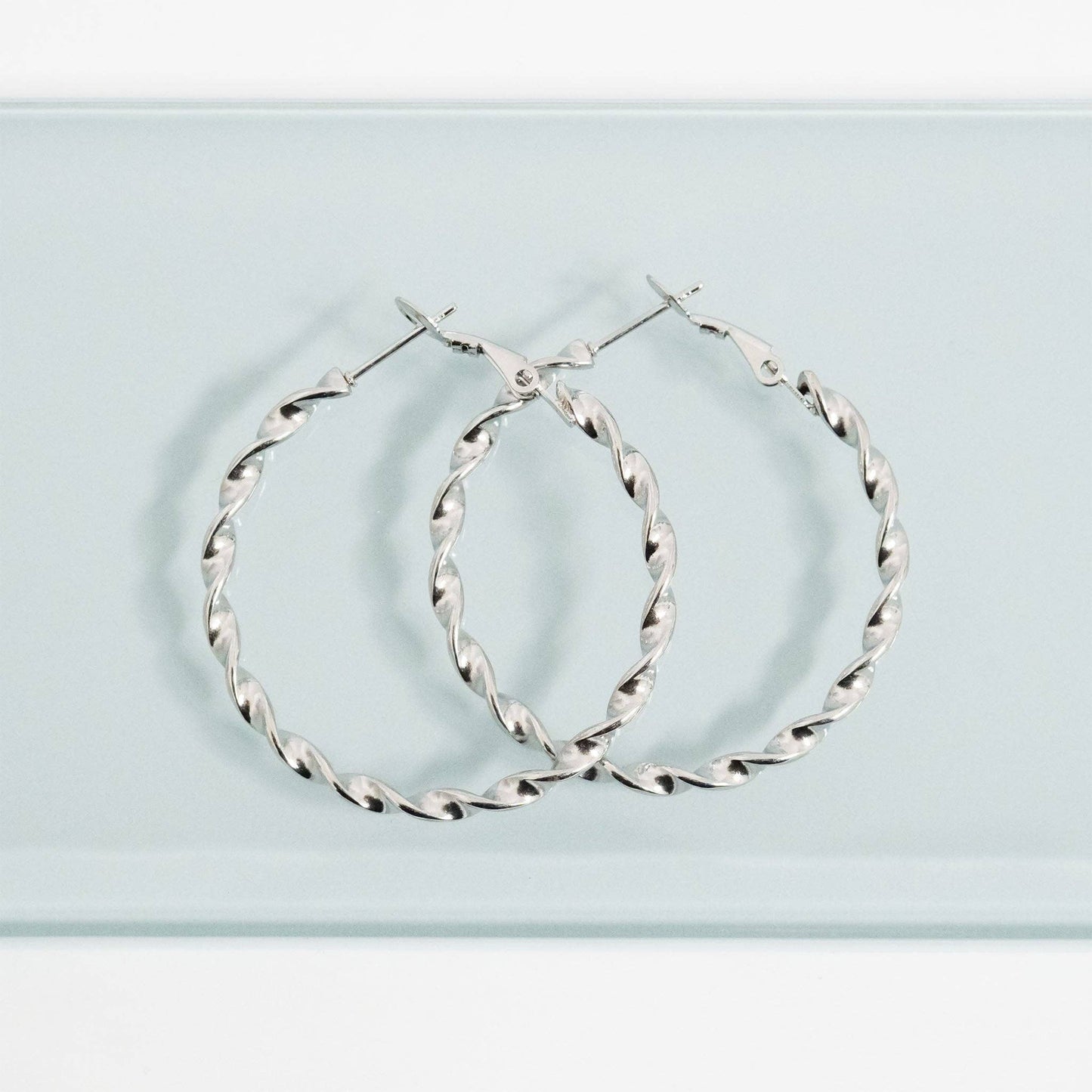 Twist Hoop Earrings - Premium 18K Gold PVD Stainless Steel