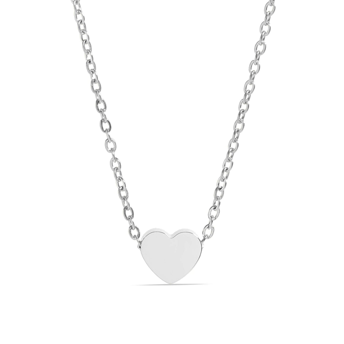 Stainless Steel Mini Heart Necklace - Premium 18K Gold PVD Stainless Steel