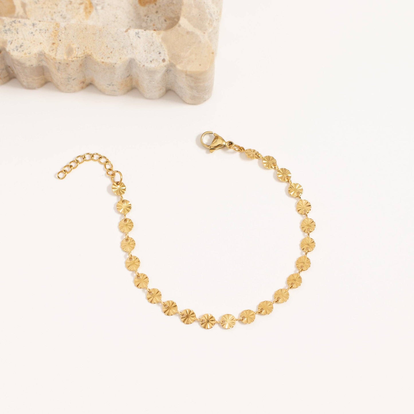 Sunburst Chain Bracelet - Premium 18K Gold PVD Stainless Steel