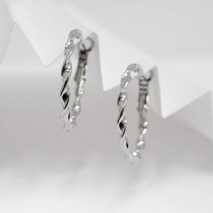 Twist Hoop Earrings - Premium 18K Gold PVD Stainless Steel