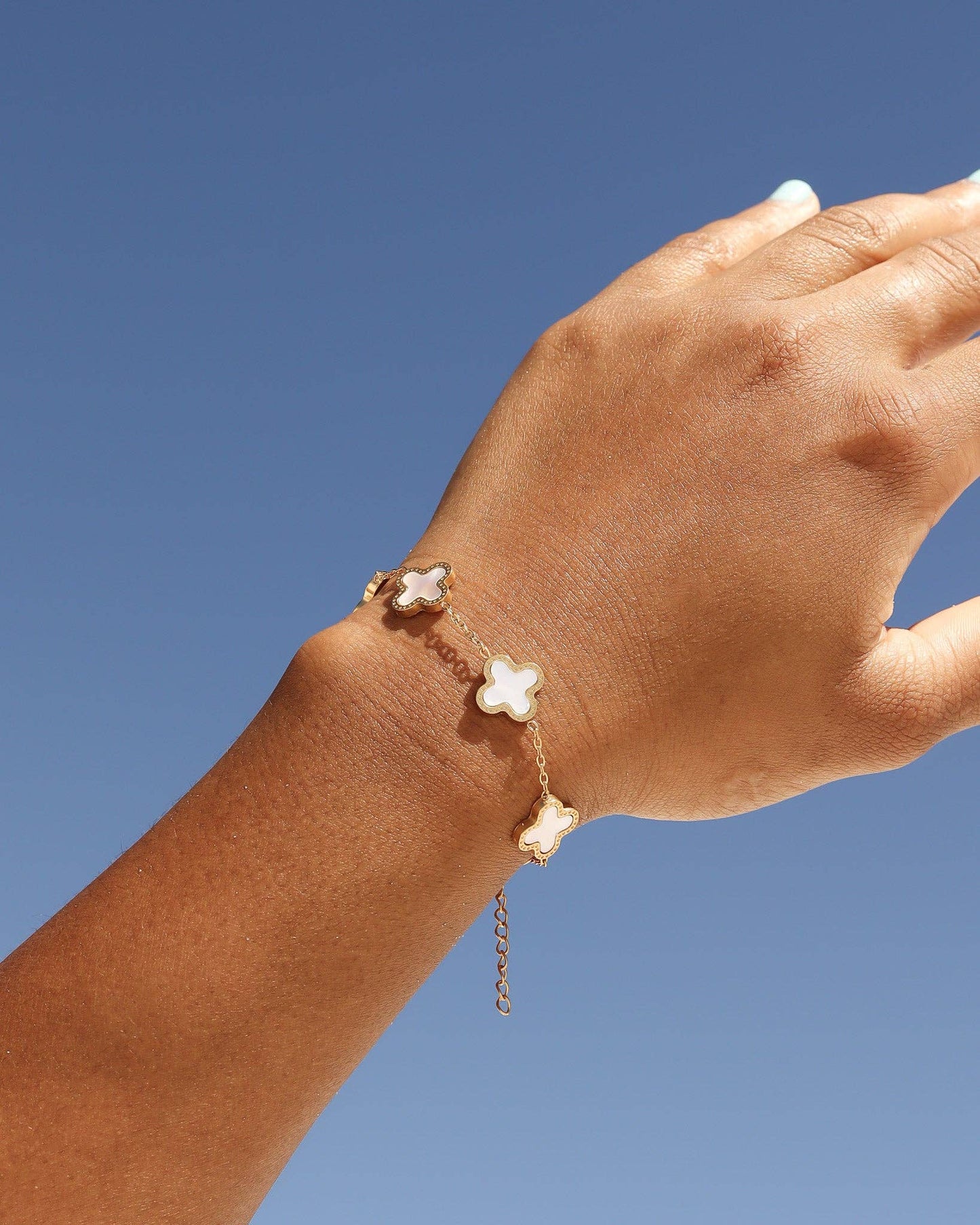Lucky Clover Charm Bracelet - Premium 18K Gold PVD Stainless Steel