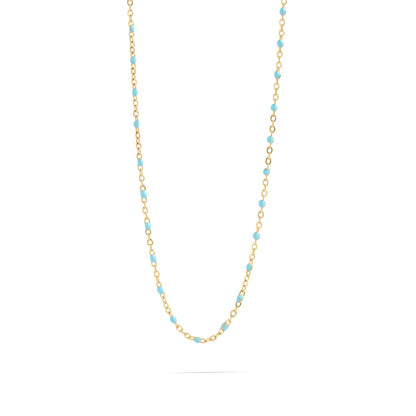 Turquoise Chain Necklace - Premium 18K Gold PVD Stainless Steel