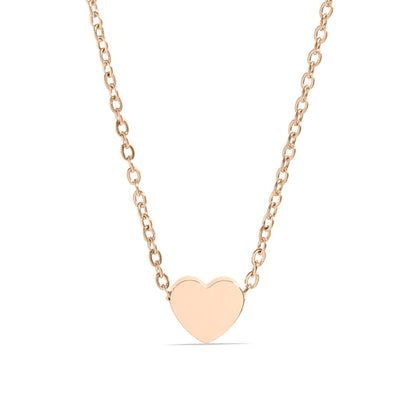 Stainless Steel Mini Heart Necklace - Premium 18K Gold PVD Stainless Steel