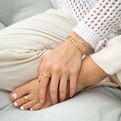 Sunburst Chain Bracelet - Premium 18K Gold PVD Stainless Steel