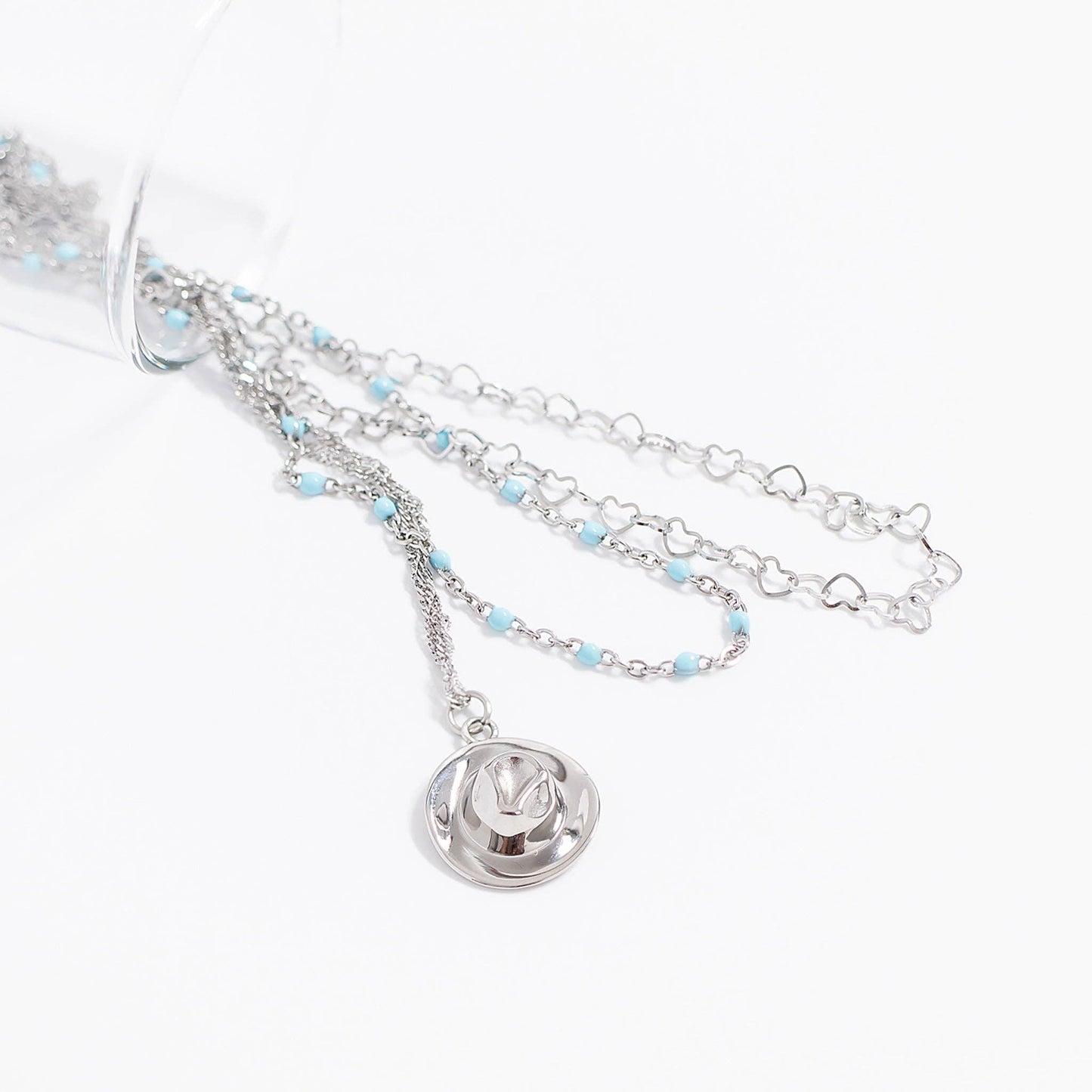 Turquoise Chain Necklace - Premium 18K Gold PVD Stainless Steel