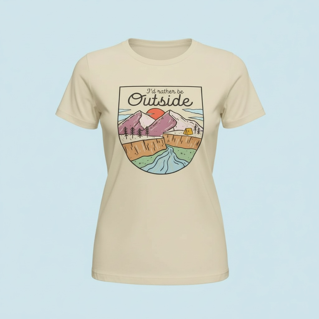 I’d Rather Be Outside Tee or Crewneck