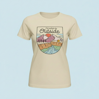 I’d Rather Be Outside Tee or Crewneck