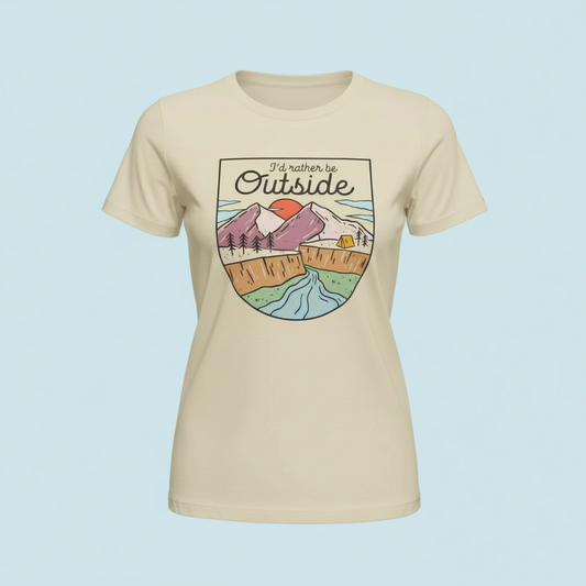 I’d Rather Be Outside Tee or Crewneck