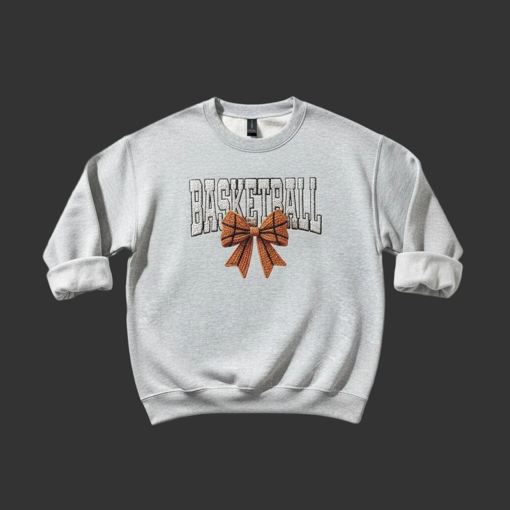 Basketball Bow Crewneck