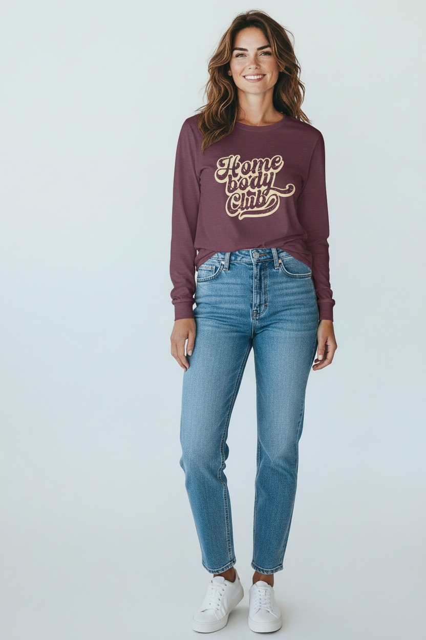 Homebody Club Long Sleeve Tee