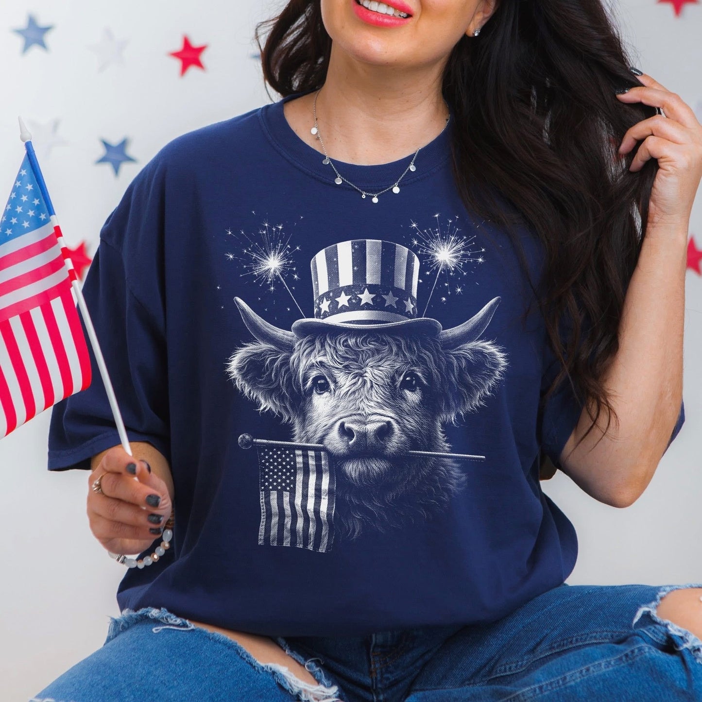 Americana Cow Tee