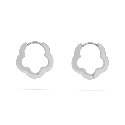 Flower Huggie Earrings - Premium 18K Gold PVD Stainless Steel