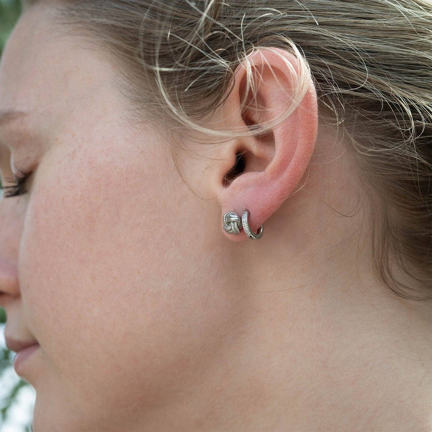 CZ Mini Huggie Earrings - Premium 18K Gold PVD Stainless Steel