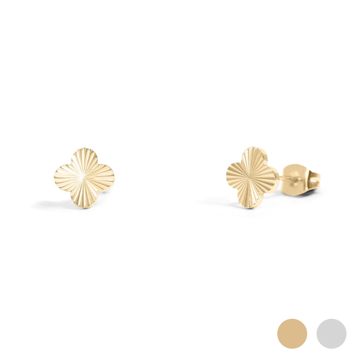 Clover Stud Earrings - Premium 18K Gold PVD Stainless Steel