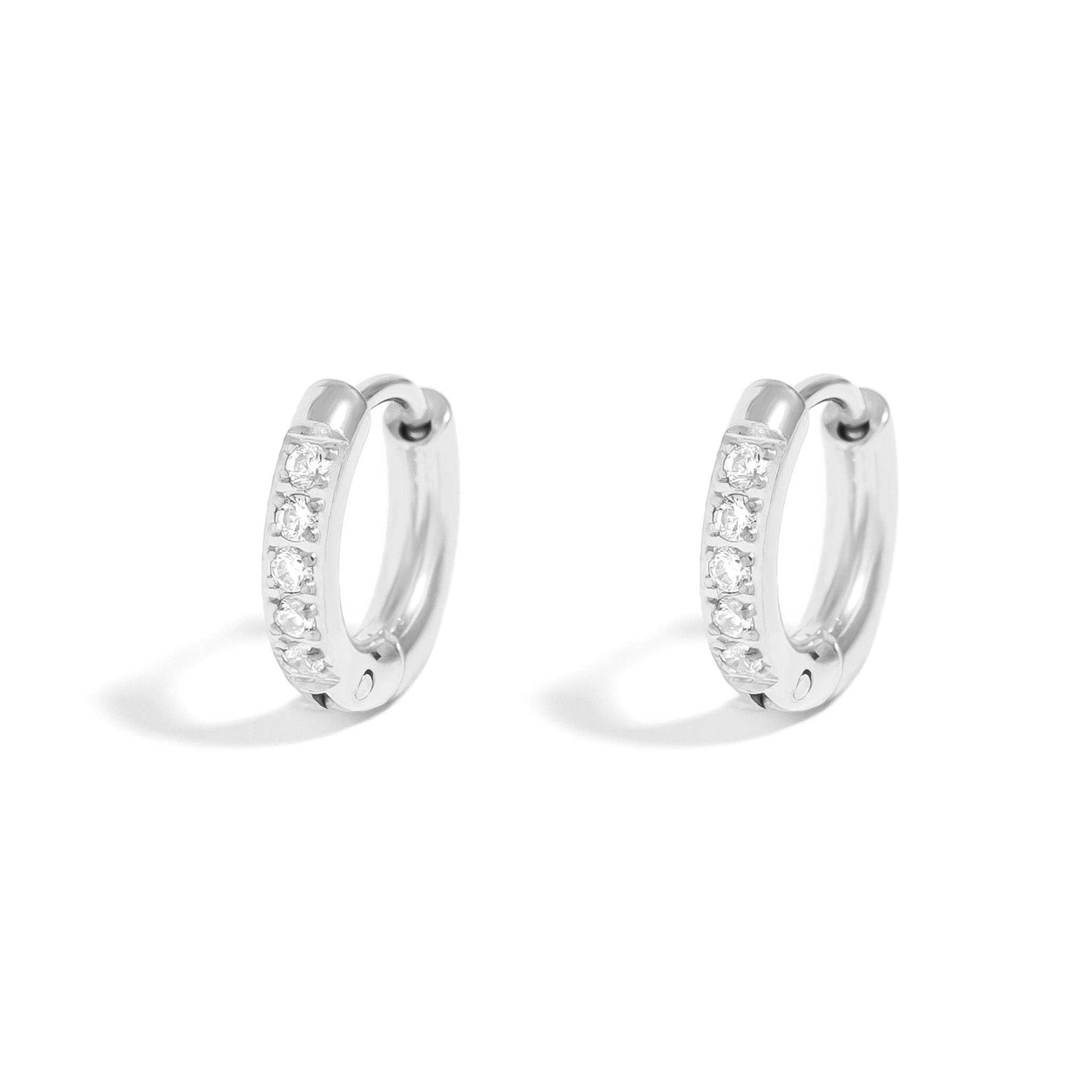 CZ Mini Huggie Earrings - Premium 18K Gold PVD Stainless Steel