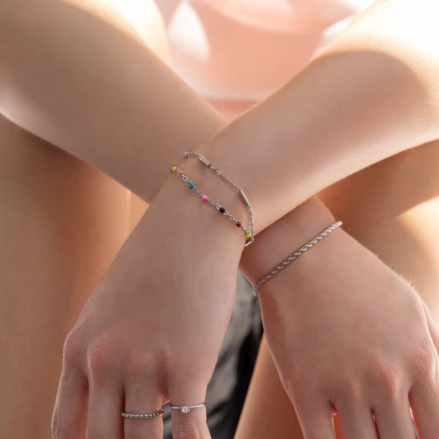 Muti Color Confetti Bracelet - Premium 18K Gold PVD Stainless Steel