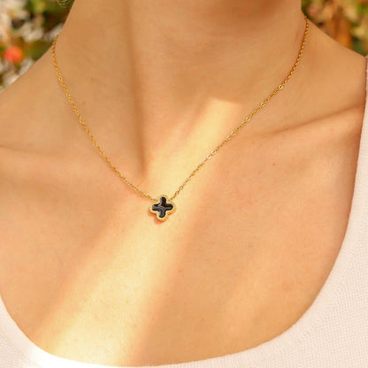 Lucky Clover Charm Necklace - Premium 18K Gold PVD Stainless Steel