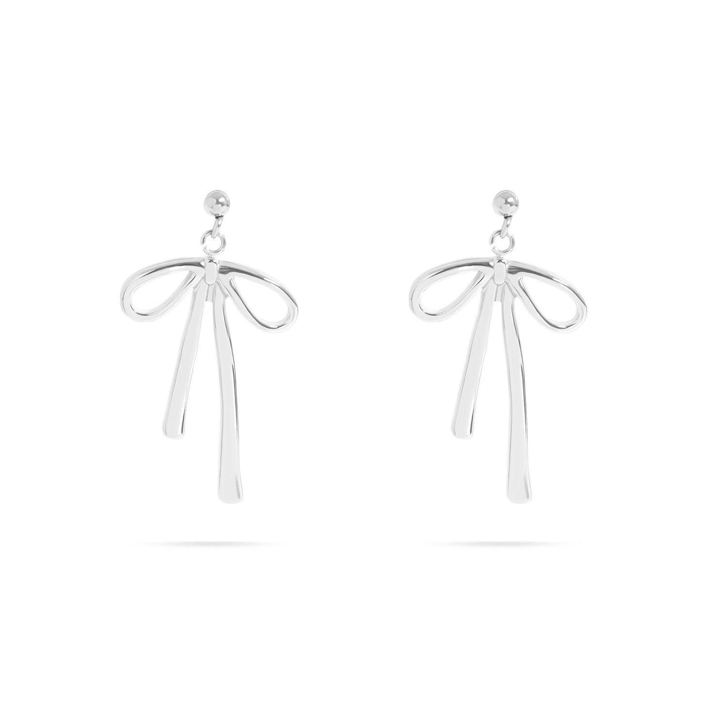 Ribbon Bow Earrings - Premium 18K Gold PVD Stainless Steel
