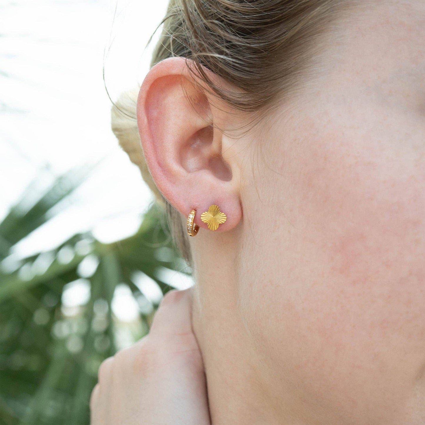 Clover Stud Earrings - Premium 18K Gold PVD Stainless Steel